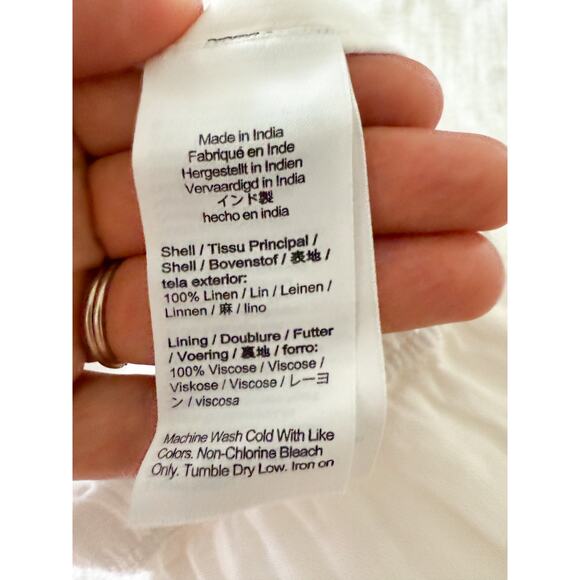 J. Crew | NWT | Tall Stratus pant in linen in White | Sz TM - Picture 9 of 10